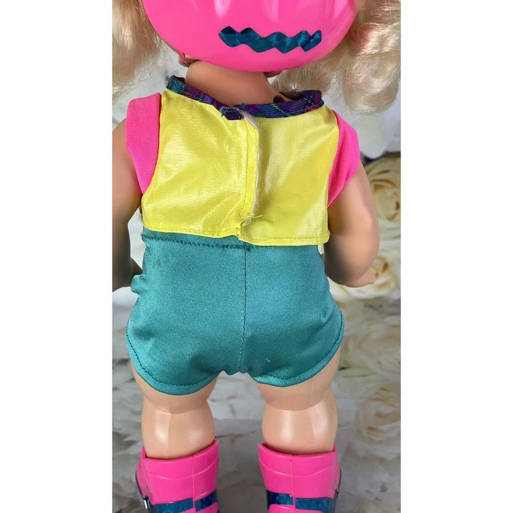 California Roller Baby Rollerblade Doll Skates Helmet Earrings 1996 Tyco Vtg